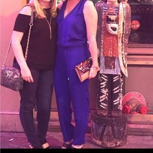 Amanda Uprichard cobalt blue jumpsuit